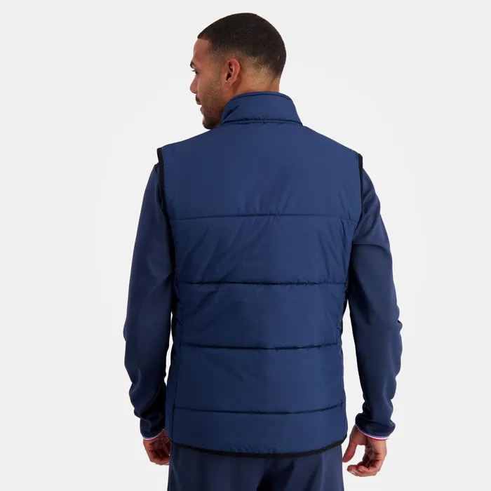 Le Coq Sportif Training Down Jacket Lgre Sans Manche Dress Blues Men Jackets