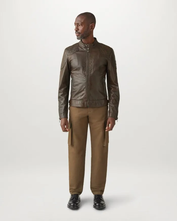 Leather Jackets Men Belstaff Legacy Outlaw Jacket Dark Deep Copper