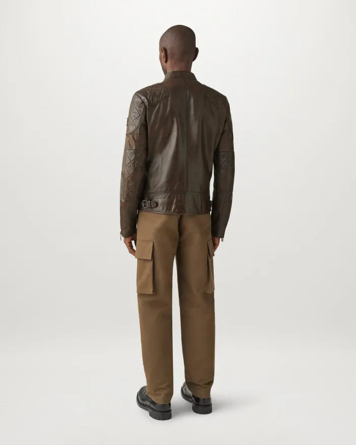 Leather Jackets Men Belstaff Legacy Outlaw Jacket Dark Deep Copper
