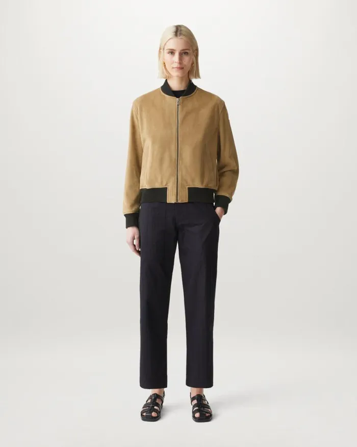 Leather Jackets Women Belstaff Centenary Bomber British Khaki Leather Jackets Women Belstaff Centenary Bomber British Khaki