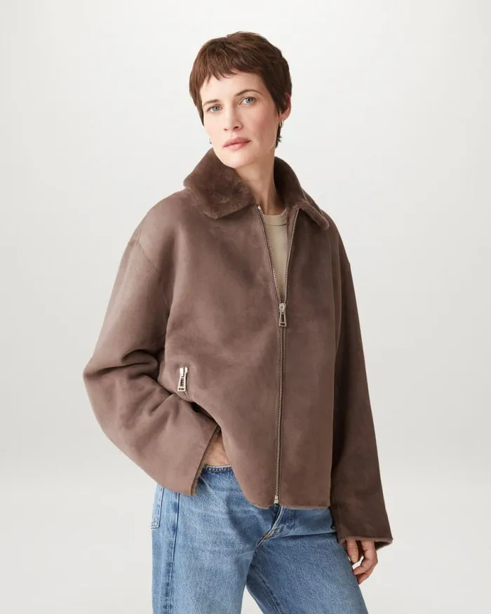 Leather Jackets Women Belstaff Solder Jacket Driftwood Leather Jackets Women Belstaff Solder Jacket Driftwood