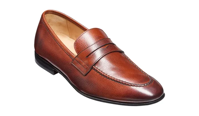 Ledley 8211 Cherry Grain Men Barker Shoes Mens Loafers