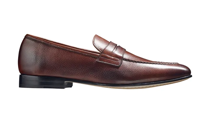 Ledley 8211 Cherry Grain Men Barker Shoes Mens Loafers