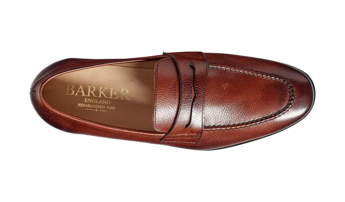 Ledley 8211 Cherry Grain Men Barker Shoes Mens Loafers