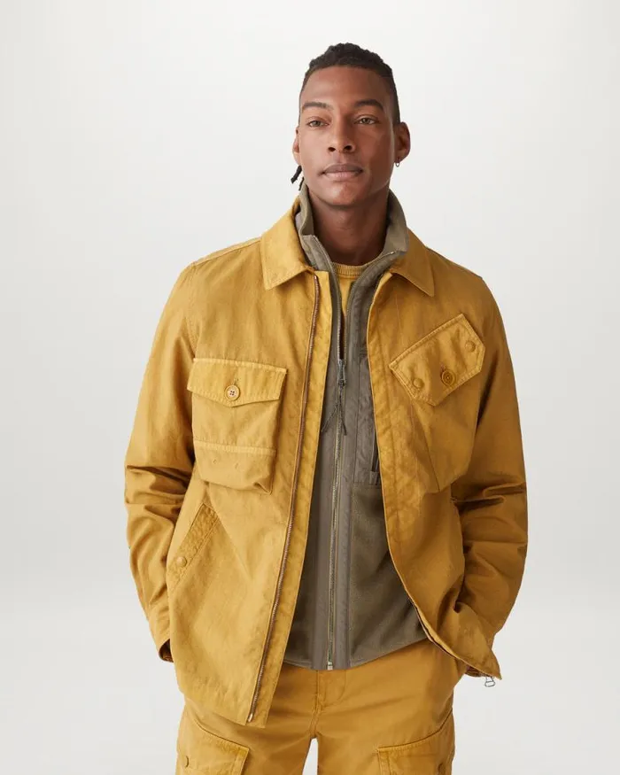 Lightweight Jackets Men Belstaff Rig Jacket Glaze Yellow