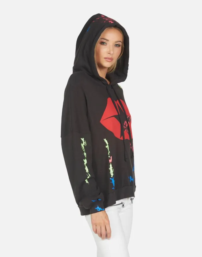 Lila Star Kiss Onyxpaint Smudge Women039s Lauren Moshi Hoodies