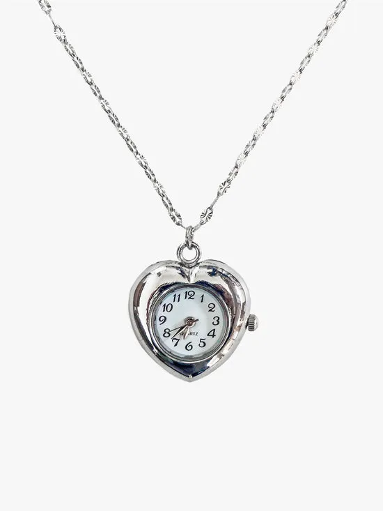 Lisa Says Gah Jewelry Women 5 Min Away Watch Necklace Silver