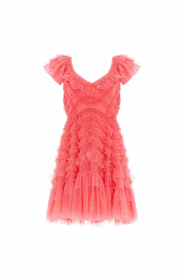 Lola Backless Micro Mini Dress Pink Women Needle and Thread Dresses