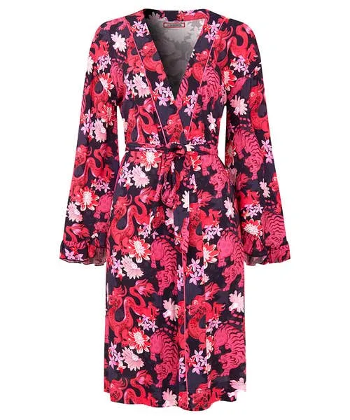 Loungewear and Pyjamas Daring Dragon Dressing Gown Pink Joebrowns Apparel Loungewear and Pyjamas Daring Dragon Dressing Gown Pink Joebrowns Apparel