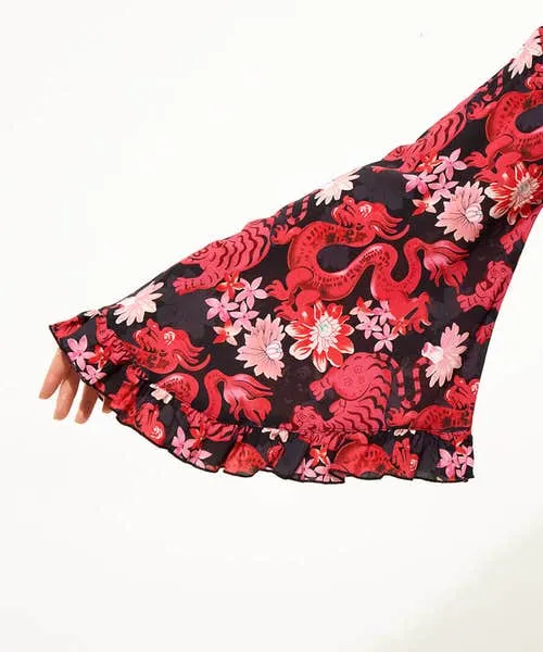 Loungewear and Pyjamas Daring Dragon Dressing Gown Pink Joebrowns Apparel Loungewear and Pyjamas Daring Dragon Dressing Gown Pink Joebrowns Apparel