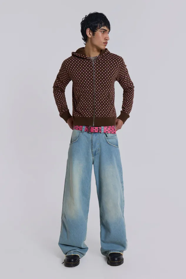 Loungewear Shop Polka Dot Mini Monster Hoodie 8211 Jaded London Men
