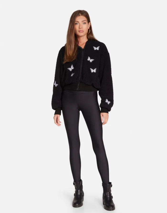 Lumi Optimist Butterflies Black Women039s Lauren Moshi Jackets