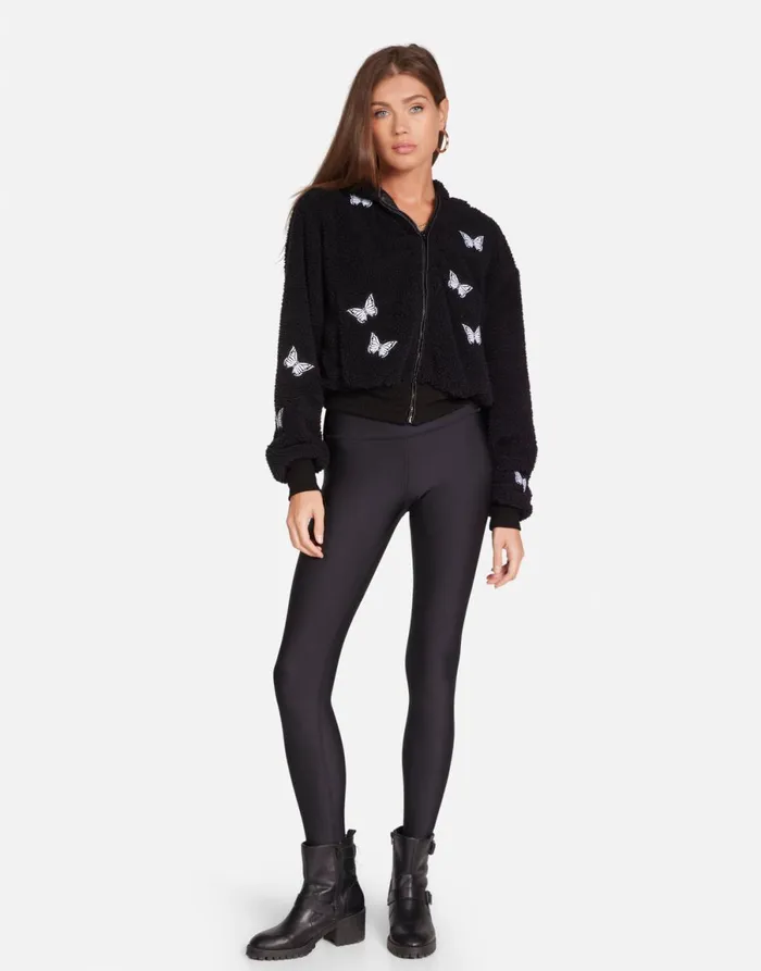 Lumi Optimist Butterflies Black Women039s Lauren Moshi Jackets