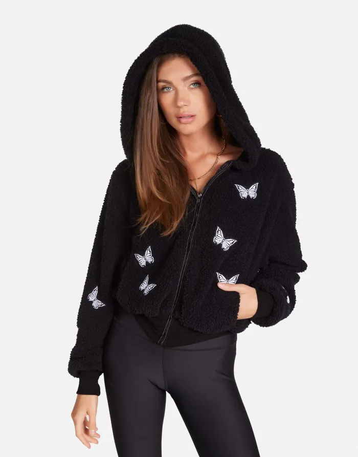 Lumi Optimist Butterflies Black Women039s Lauren Moshi Jackets