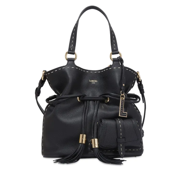 M Bucket Bag Black Women Lancel Hand Bags