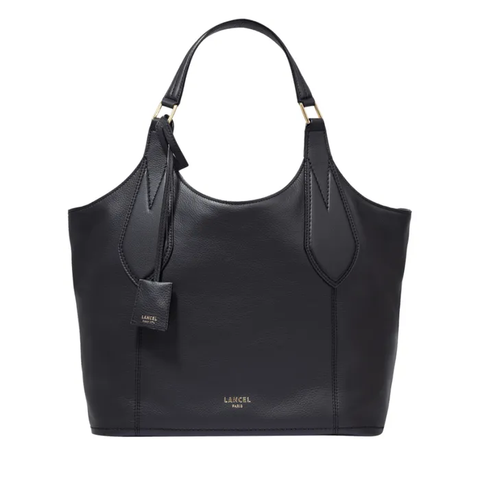M EW Soft Shopper Black Women Lancel Shoulder Bags