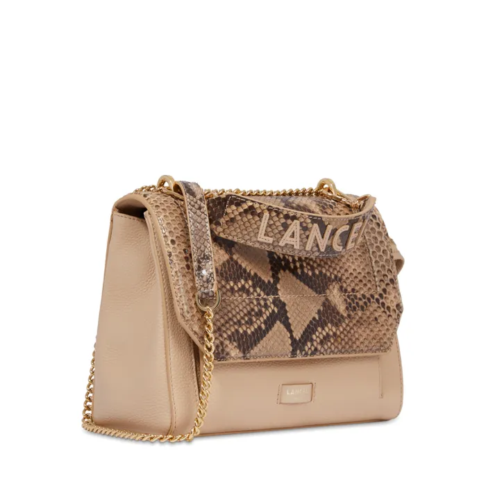 M Flap Bag Capuccinogold Women Lancel Shoulder Bags M Flap Bag Capuccinogold Women Lancel Shoulder Bags