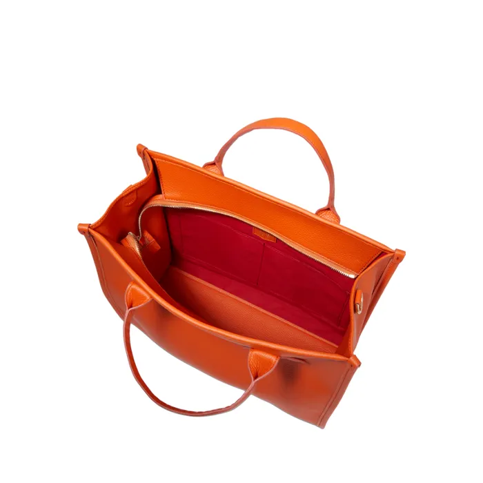 M Zip Tote Orange Women Lancel Tote Bags M Zip Tote Orange Women Lancel Tote Bags