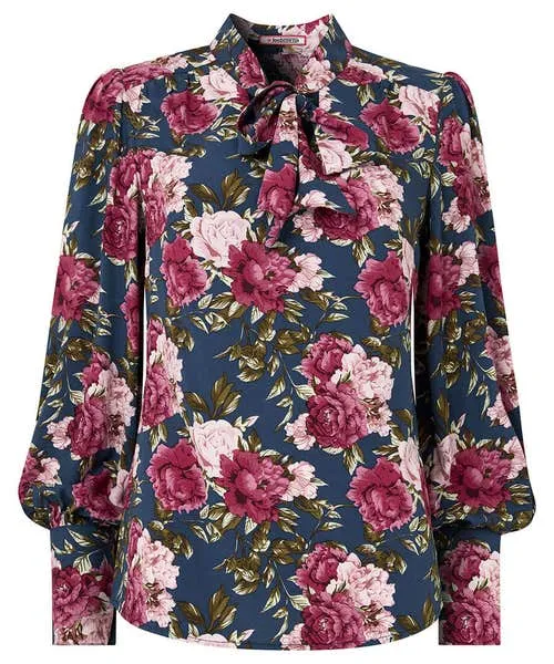Make A Statement Printed Blouse Blue Apparel Tops Tunics and Blouses Joebrowns Make A Statement Printed Blouse Blue Apparel Tops Tunics and Blouses Joebrowns