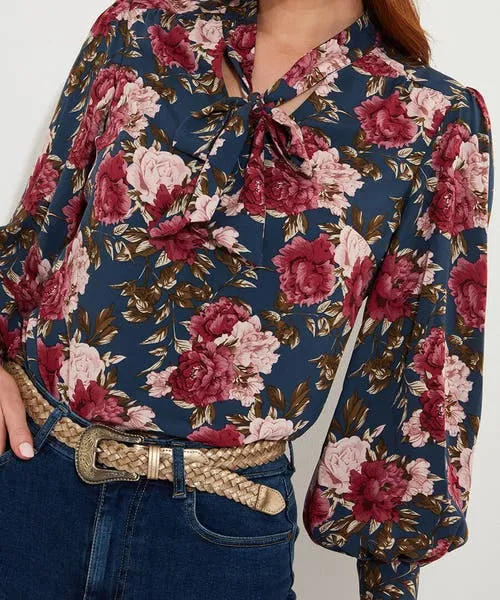 Make A Statement Printed Blouse Blue Apparel Tops Tunics and Blouses Joebrowns Make A Statement Printed Blouse Blue Apparel Tops Tunics and Blouses Joebrowns