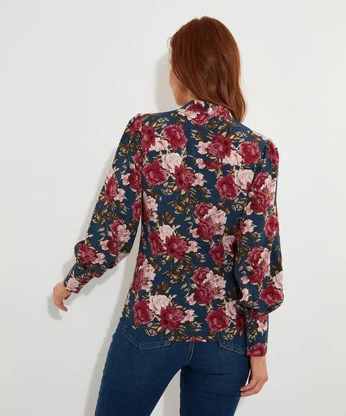 Make A Statement Printed Blouse Blue Apparel Tops Tunics and Blouses Joebrowns Make A Statement Printed Blouse Blue Apparel Tops Tunics and Blouses Joebrowns