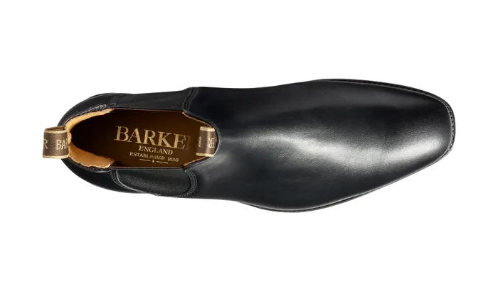Mansfield 8211 Black Calf Men Barker Shoes Mens Boots