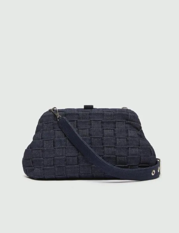 Marella Bags Women Denim Clutch Navy