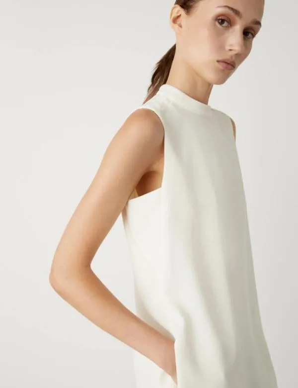 Marella Dresses Women Flared Dress Wool White