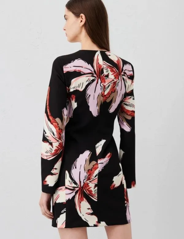 Marella Dresses Women Patterned Dress Black