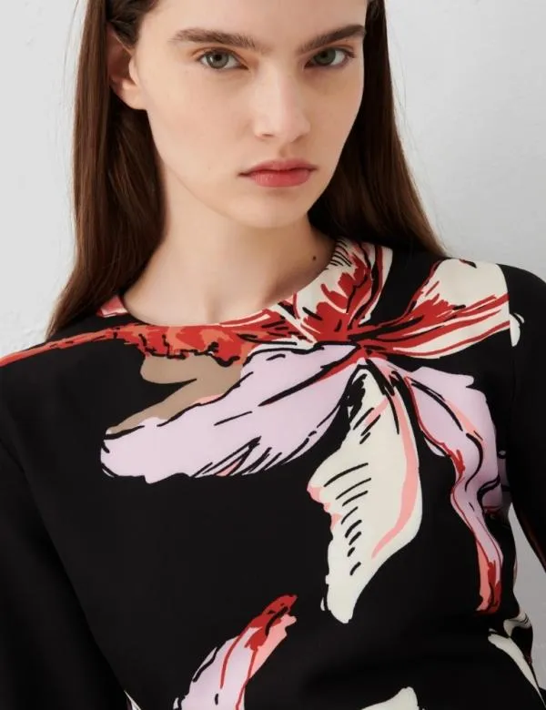 Marella Dresses Women Patterned Dress Black