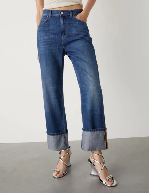 Marella Jeans Women Momfit Jeans Blue Jeans