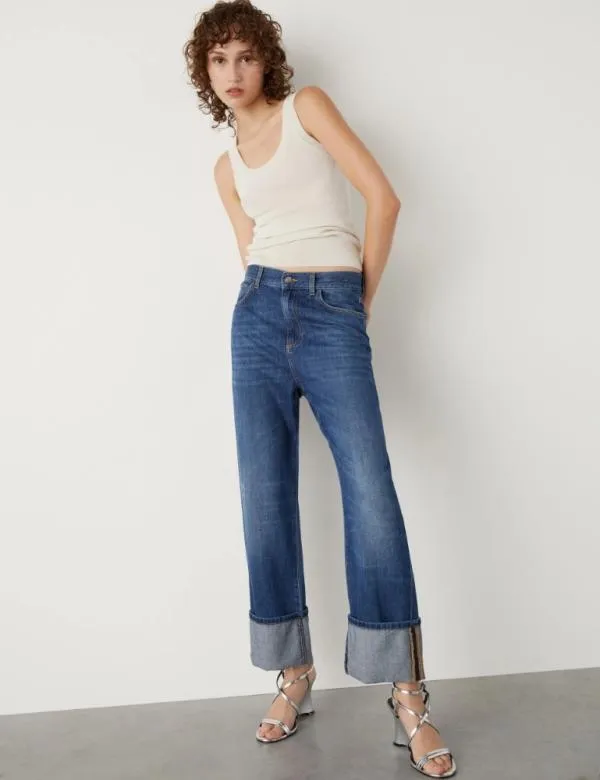 Marella Jeans Women Momfit Jeans Blue Jeans
