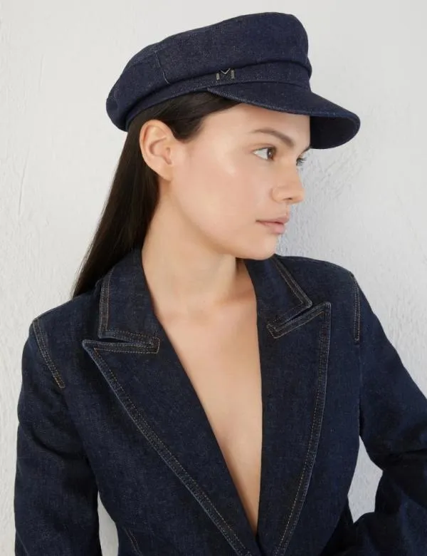 Marella Other Accessories Women Denim Cap Navy