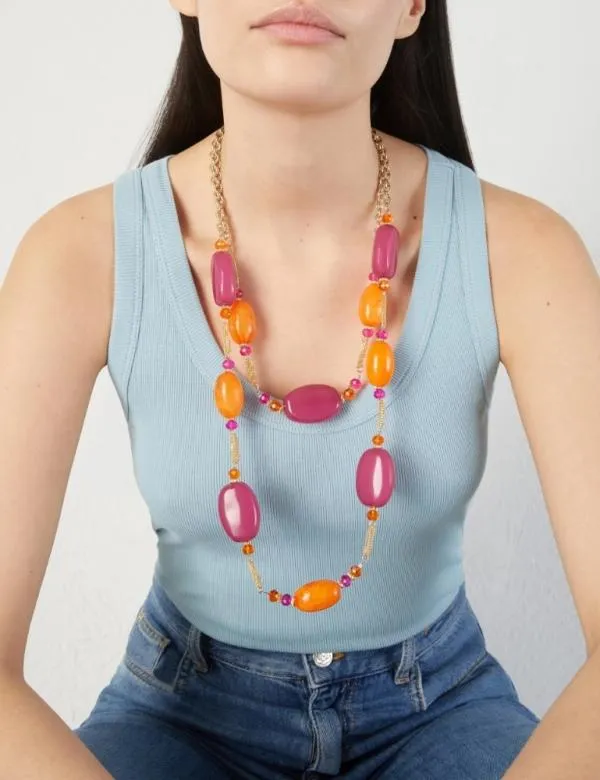 Marella Other Accessories Women Long Necklace Yellow