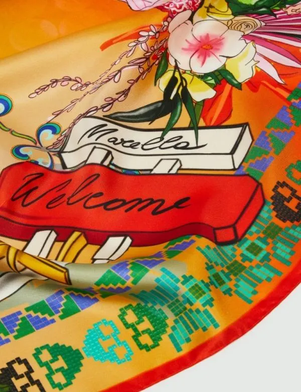 Marella Scarves And Foulard Women Silk Scarf Orange