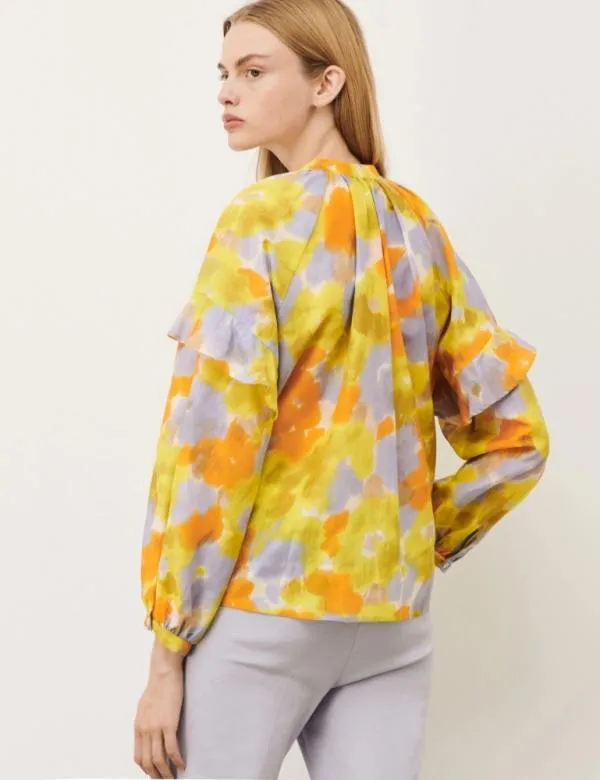 Marella Shirts Women Patterned Blouse Lavender