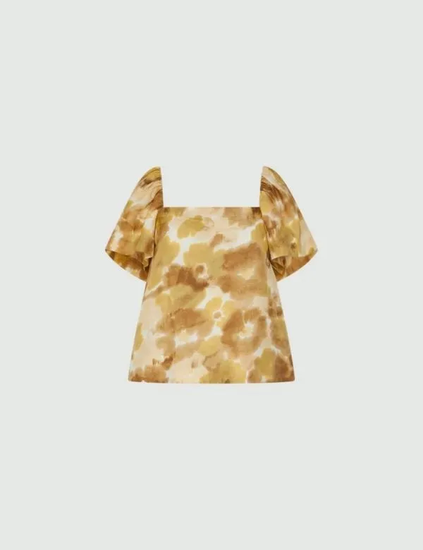 Marella Shirts Women Patterned Top Natural
