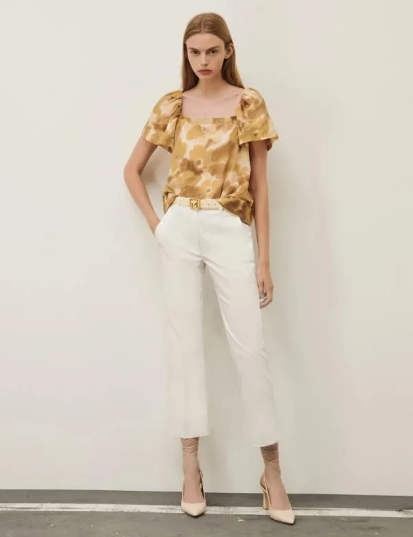 Marella Shirts Women Patterned Top Natural