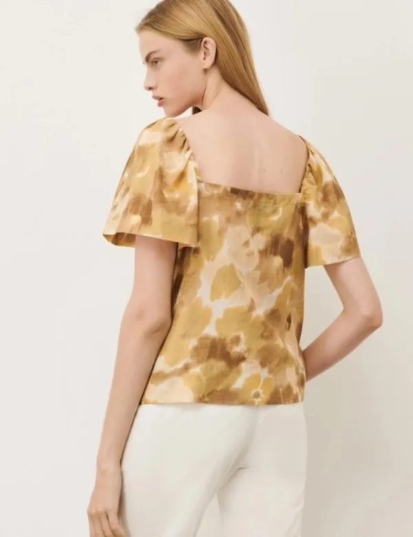Marella Shirts Women Patterned Top Natural