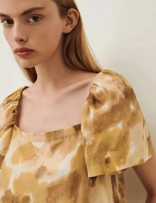 Marella Shirts Women Patterned Top Natural