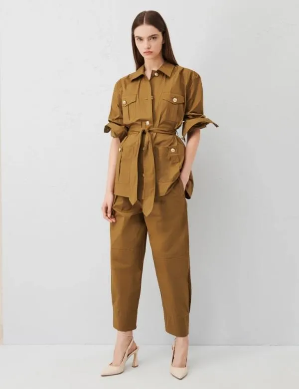 Marella Shirts Women Saharan Shacket Olive