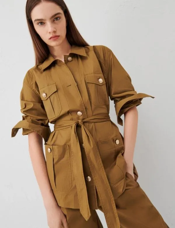 Marella Shirts Women Saharan Shacket Olive