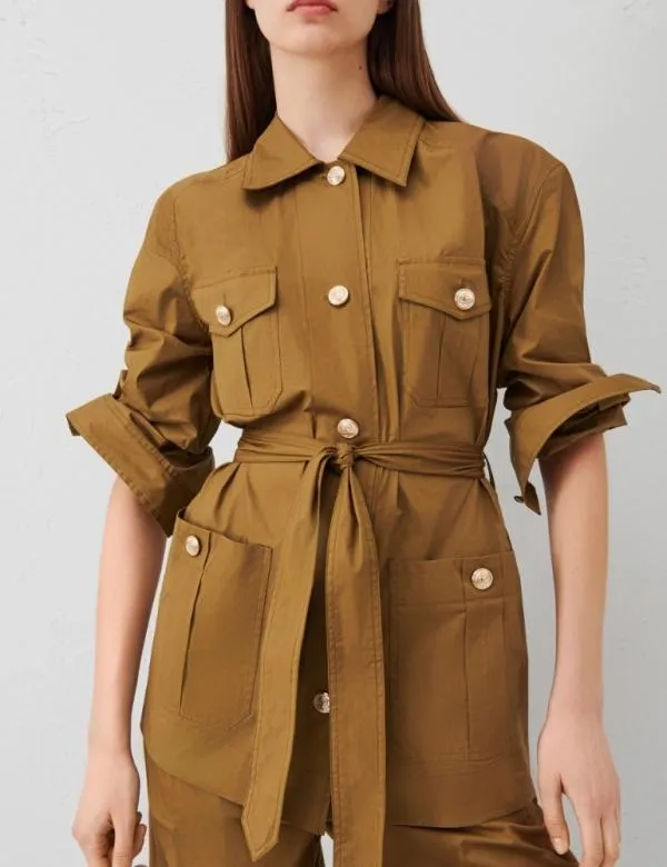 Marella Shirts Women Saharan Shacket Olive