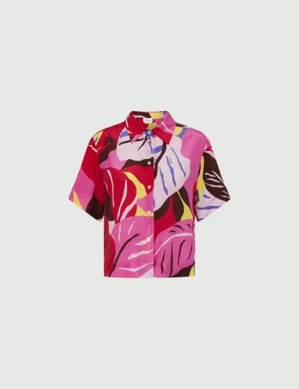 Marella Shirts Women Silk Shirt Fuchsia