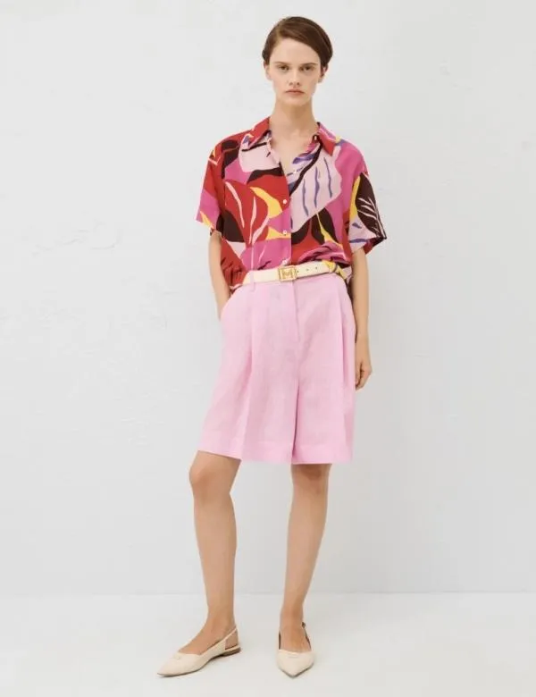 Marella Shirts Women Silk Shirt Fuchsia