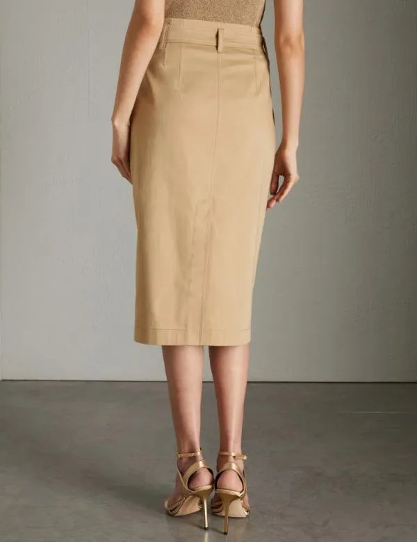 Marella Skirts Women Pencil Skirt Sand