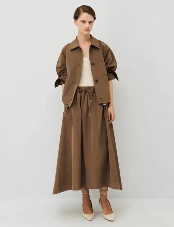 Marella Skirts Women Taffeta Skirt Mud