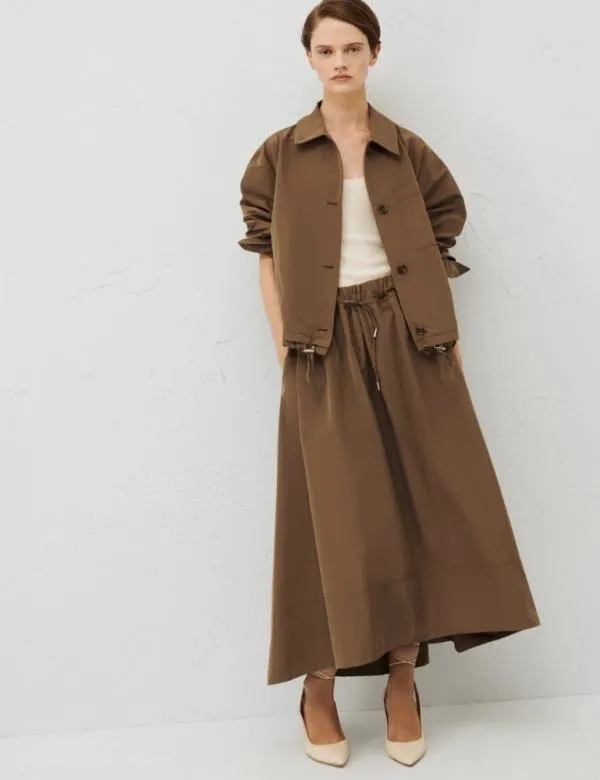 Marella Skirts Women Taffeta Skirt Mud