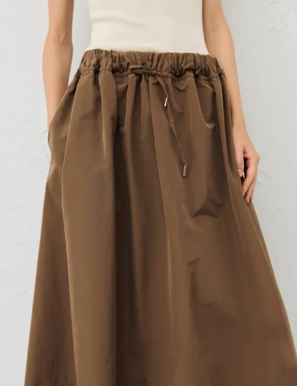 Marella Skirts Women Taffeta Skirt Mud