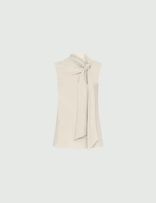 Marella Tops And TShirt Women Pussybow Top Cream